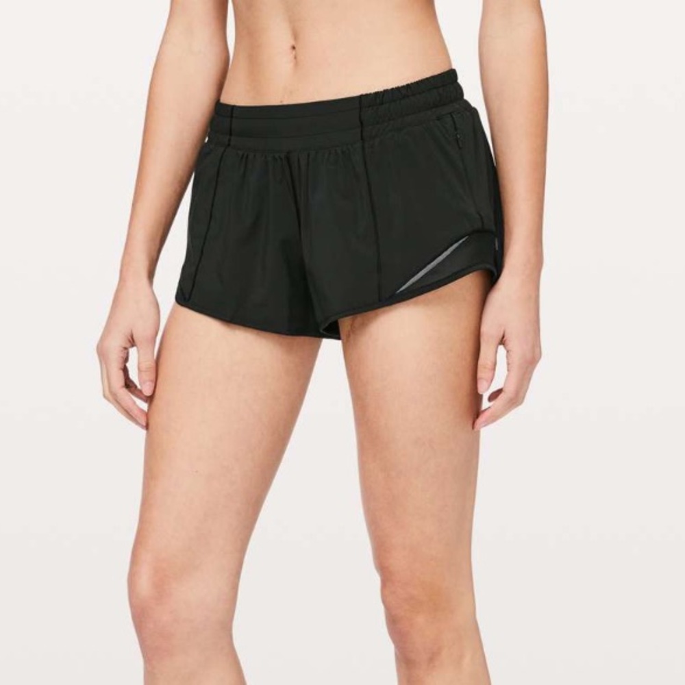 Lululemon Hotty Hot Short II *2.5" Black Size 8